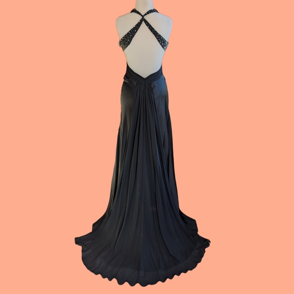 Black Prom Dress Size M - Picture 2 of 9
